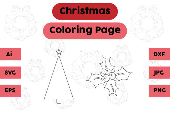 A Christmas Plum Tree Graphic for Festive Branding