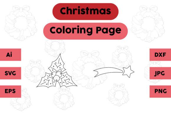 A Design Review of the Christmas Coloring Page Plum Star Set