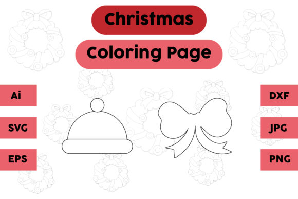 A Designer's Review of the Christmas Hat Tie Coloring Page