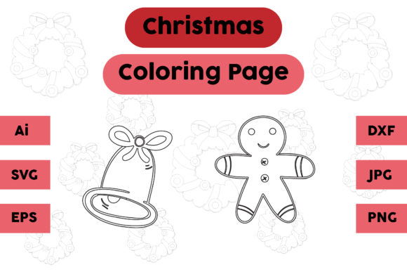 A Designer's Review: The Bell Ginger Christmas Coloring Graphic