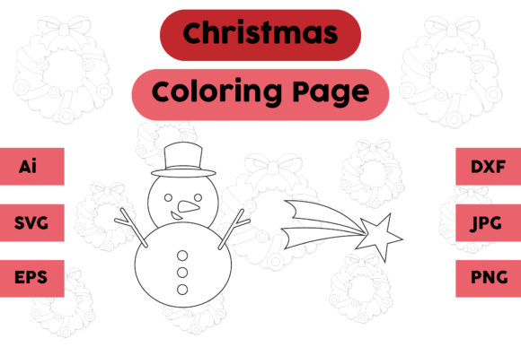 A Modern Snow Star Graphics Asset for Editorial Coloring Pages