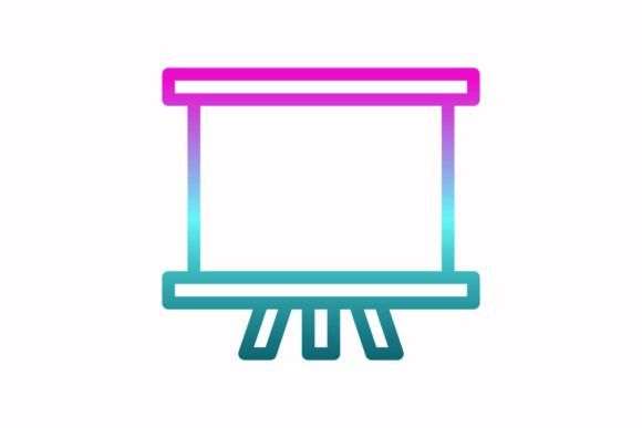 Board Rainbow Coloring Icon: Graphics for Colorful Editorial Moods