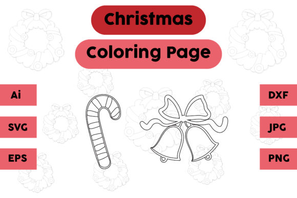 Candy Bell Coloring Graphics for Festive Branding