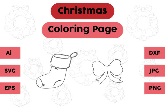 Christmas Coloring Page Graphics for Brand Storytelling