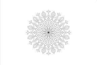 Coloring Mandala Art Book 0123: Graphics for Creative Crafts