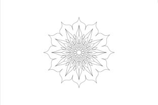 Coloring Mandala Graphics for Crafts & Commercial Design