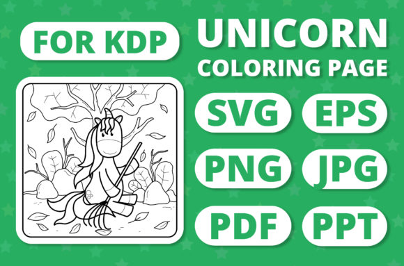 KDP Unicorns Seasons Coloring Page 19: An Embroidery Designer's Review