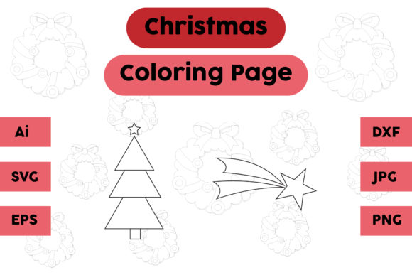 Reviewing the Christmas Coloring Page Tree Star Set 09 Graphics