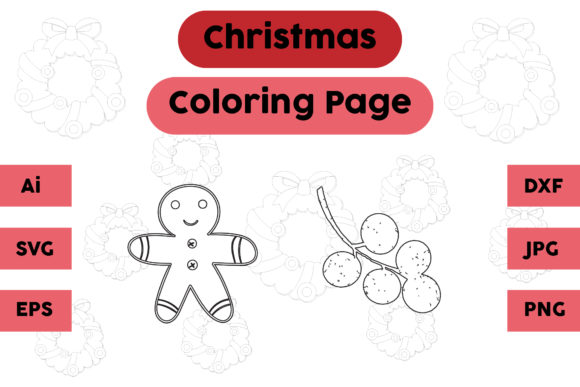 The Ginger Fruit Christmas Coloring Pages: A Graphic Design Asset Review